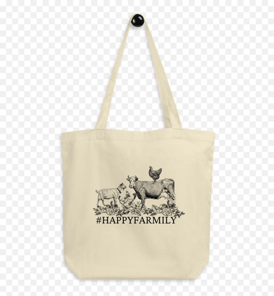 Happyfarmily Canvas Tote Bag - Azure Farm Emoji,Emotions Of Hanger