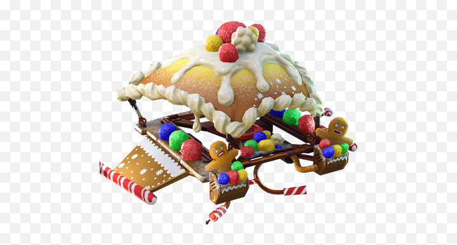 Fortnite Gingersled Glider - Png Pictures Images Emoji,Ginerbread Emoji