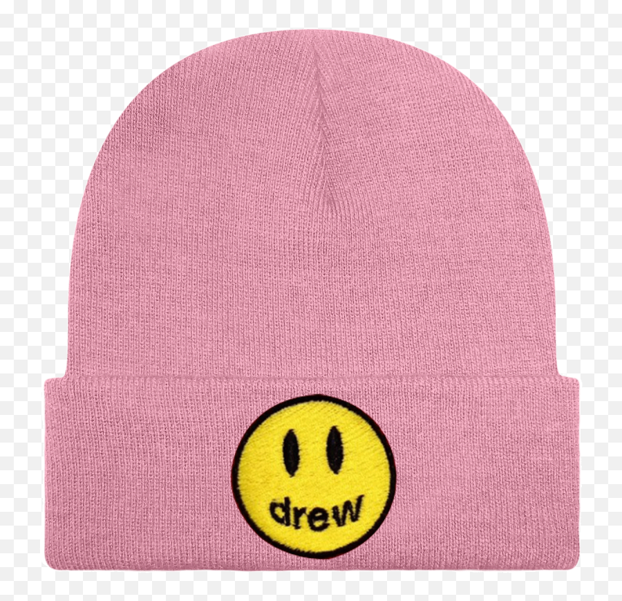 Drew - House Drew House Light Pink Beanie Mascot Justin Bieber Emoji,Magic Wang Emoji