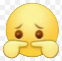 Emoji Cursedemoji Shy Meme Sticker By Rin - Shy Love Cursed Emoji,Bashful Emoji