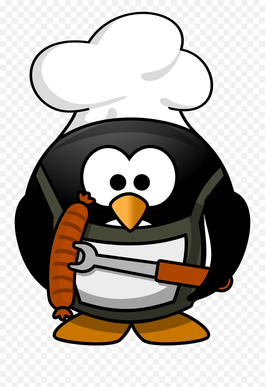 Grilling Penguin Clipart - My Coloring Book Cover Page Emoji,Grilling Emoji
