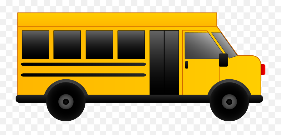 Driving Clipart Yellow School Bus - Cartoon Bus Image Png Emoji,Short Bus Emoji