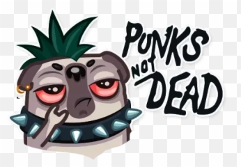 Doug The Angry Pug Emoji Sticker För - Zombie,Oscars Emoji