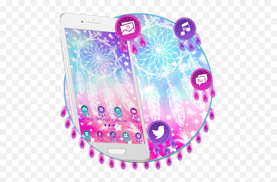 Colorful Dream Catcher Theme Live - Dot Emoji,Send Nudes Emojis