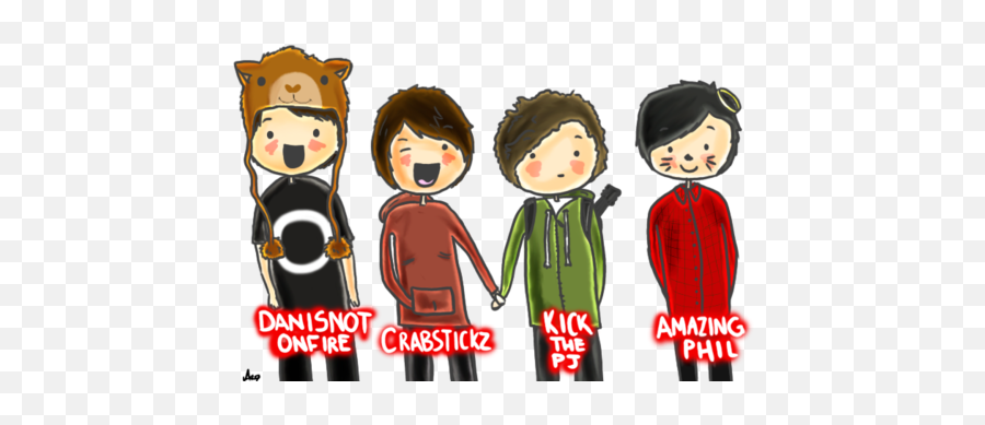 Fantastic Foursome Emoji,Dan And Phil Emojis