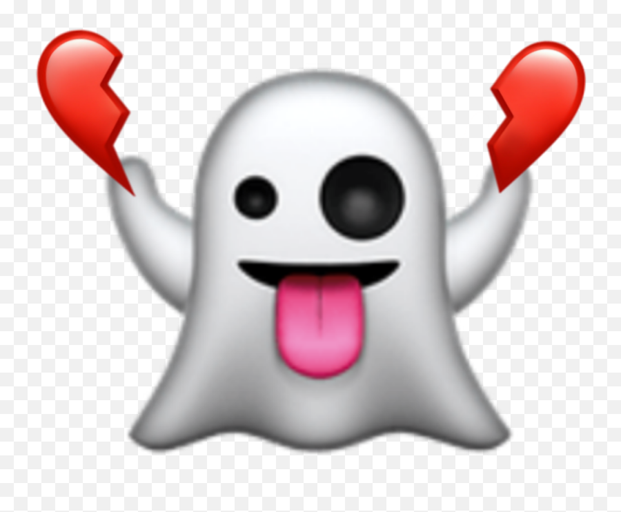 Ghost Heartbroken Sticker - Ghost Emoji Transparent Background,Ghost Emoji Transparent
