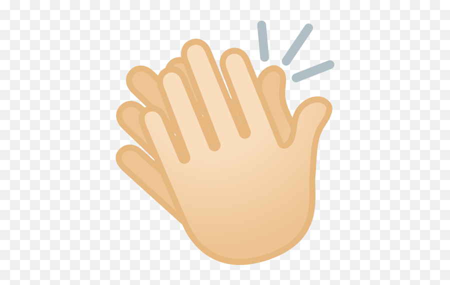Light Skin Tone Emoji - Clip Art,Clapping Hands Emoji