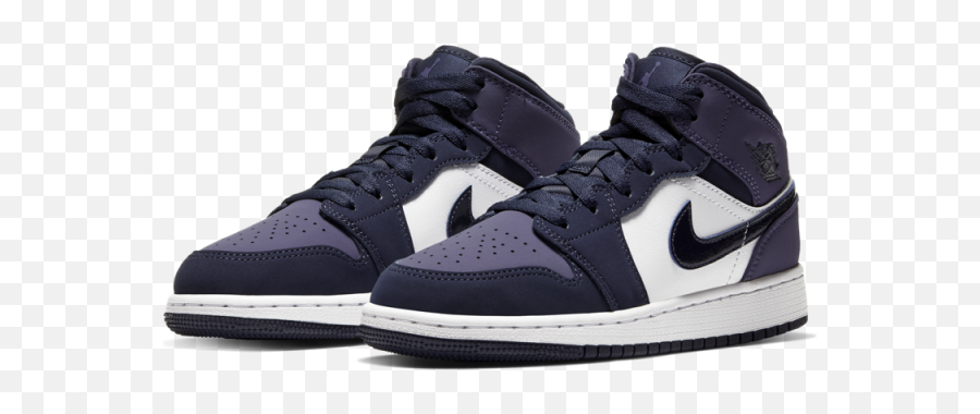 Air Jordan 1 Mid - Aj 1 Low Court Purple Emoji,Emoji Shoes Jordans