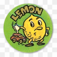 Pin On Lacey Is A Lemon - Vintage Scratch N Sniff Sticker Png Emoji,Lemon Emoticon