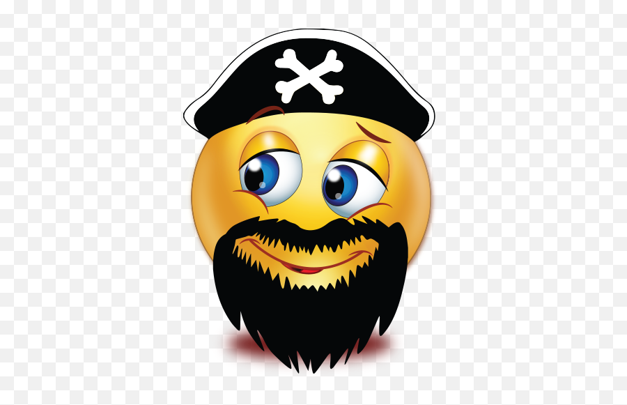 Evil Beard Pirate Emoji - Beard Emojis,Evil Emojis