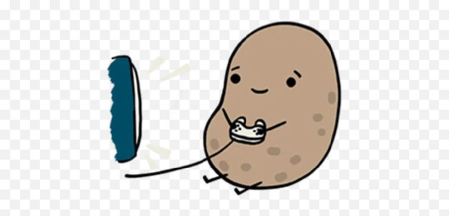 Kawaii Potato 2 Whatsapp Stickers - Happy Emoji,Kawaii Potato Emoticons