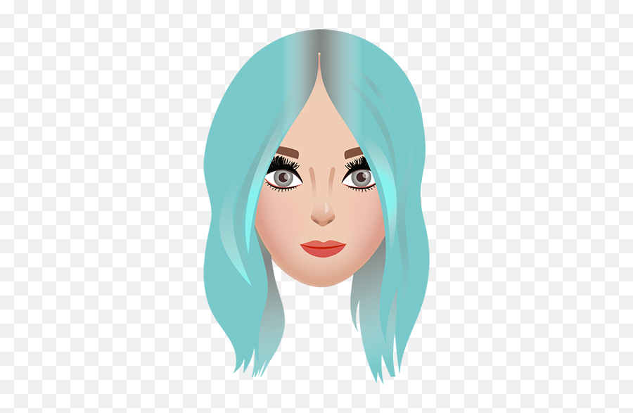 Feeling It In Blue Hair Inspo Emoji - Emoji With Blue Hair,Blue Emoji