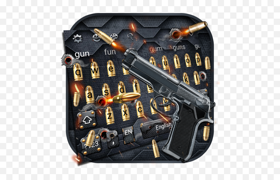 Gun And Bullet Keyboard Theme - Google Play Weapons Emoji,Gun Emoji Android