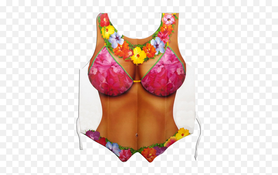 Hula Babe Plastic Vest - Hawaii Pool Party Bikini Emoji,Babe Emoji