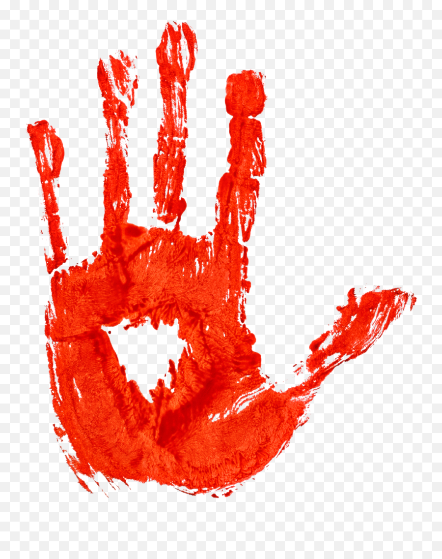 Bloody Hand Png - Hand Blood Smear Png Emoji,Blood Hand Emojis Png
