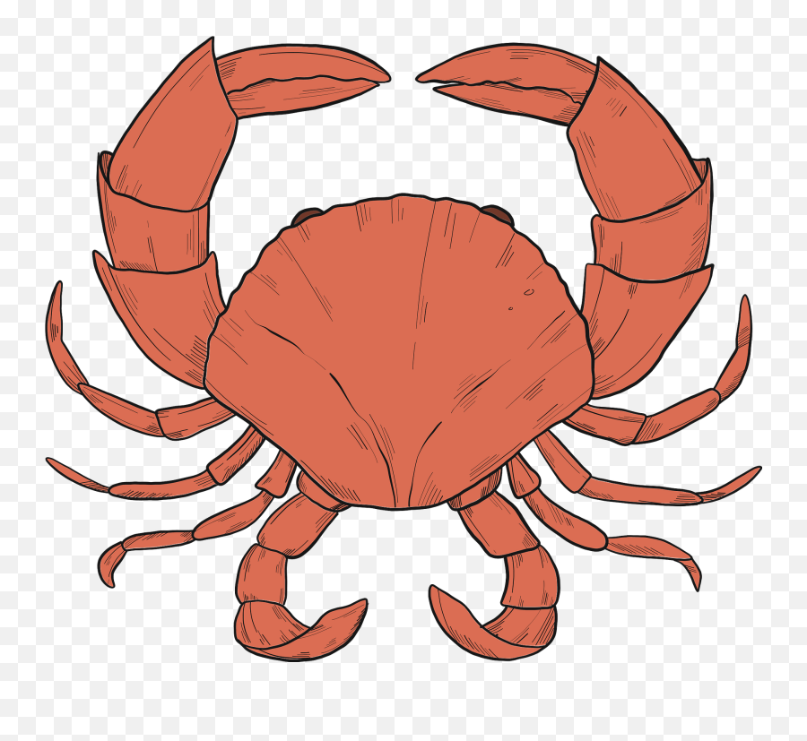 Crab Clipart - Big Emoji,Crab Emoji