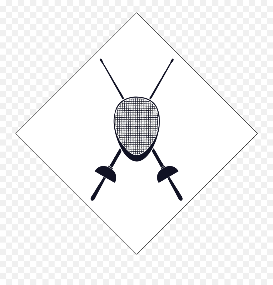 Fencing Logo Diamond Trophy - Space Needle Emoji,Epee Foil Sabre Emoji