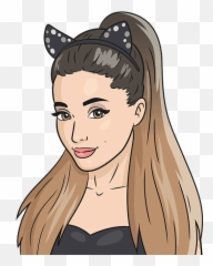 The Best 10 Easy Cute Ariana Grande Drawing - Draw A People Emoji,Ariana Songs That From That She Played In The Emojis