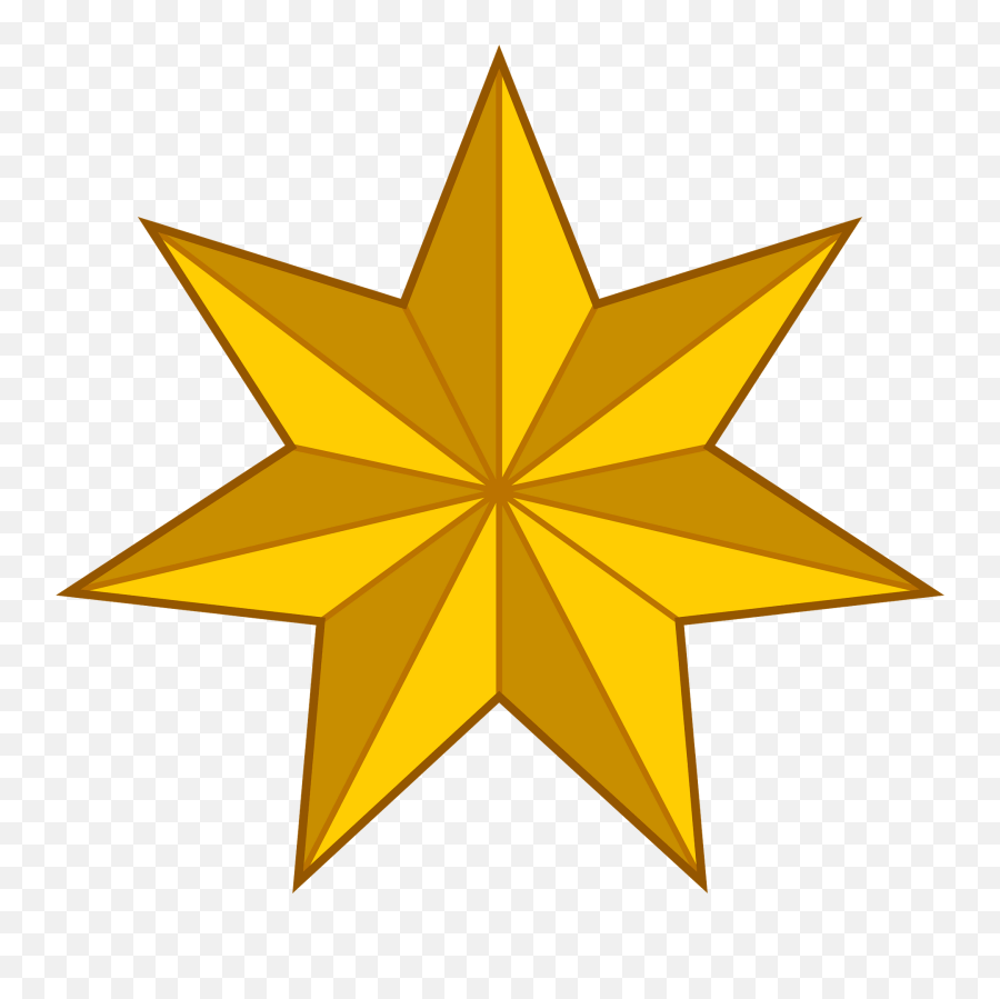 Seven Pointed Star Clipart Free Download Transparent Png - Commonwealth Star Emoji,Simple Stars Emojis For Captions