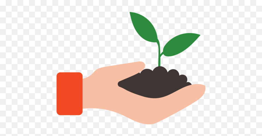Nature Eco Plant Hand Ecology Free Icon Of Farm - Mano Con Planta Icono Emoji,Seedling Emoticon