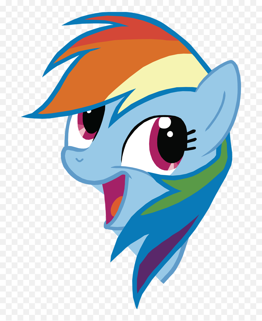 Count To A Million - Rainbow Dash Face Png Emoji,Rainbow Dash Awesomeface Emoticon