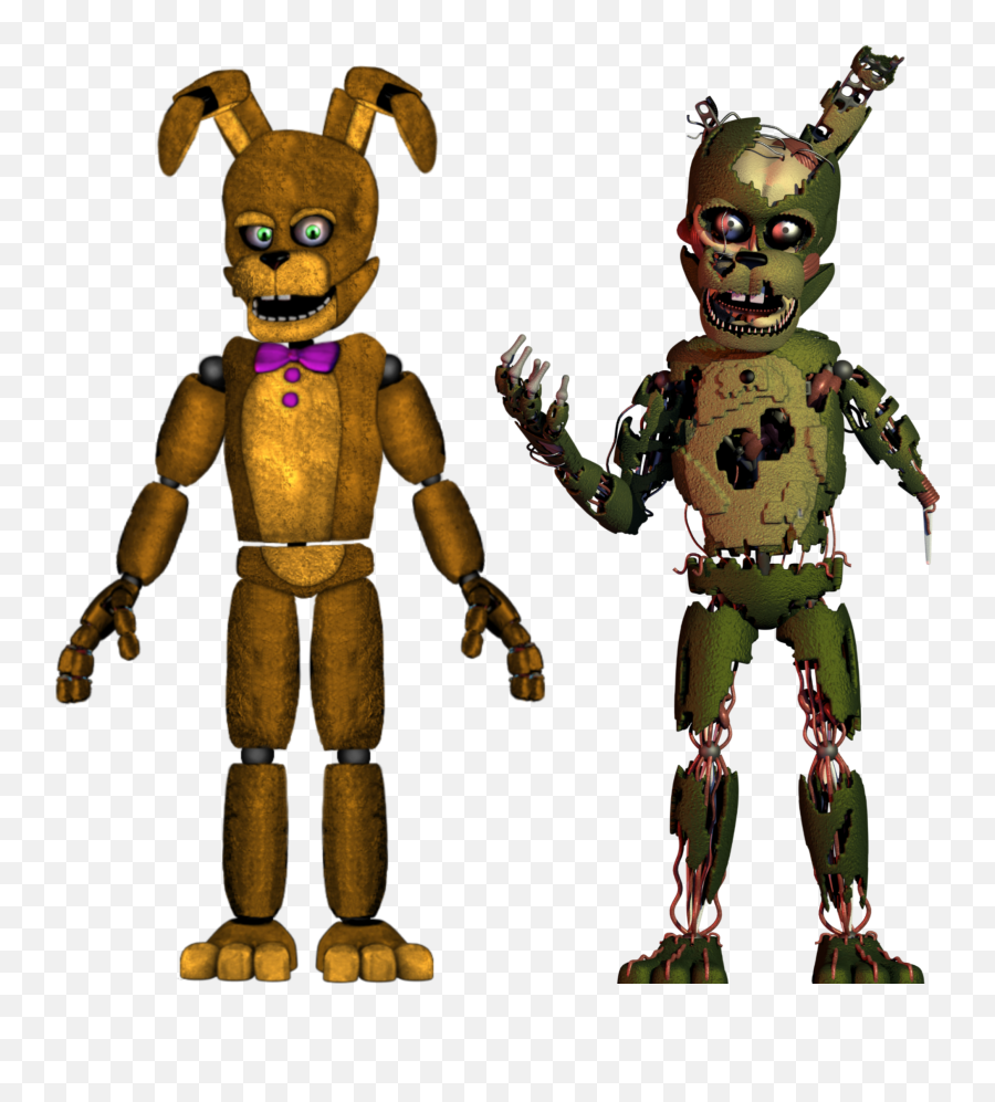 Fnaf Fnaf6 2 Springtrap Sticker By Thehelpy12 - 2 Springtrap Emoji,Fnaf My Emoji Springtrap