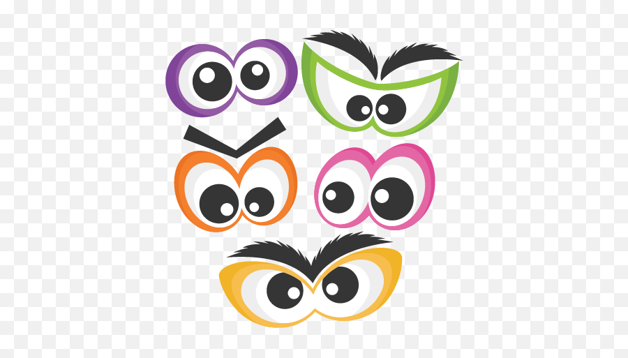 Pin On Freebies - Clip Art Halloween Eyes Emoji,Emotions Face Preschool Craf