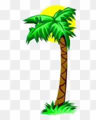 Palm Tree Clip Art - Palm Tree Cartoon Free Emoji,Unicode Emoticon Palm Tree