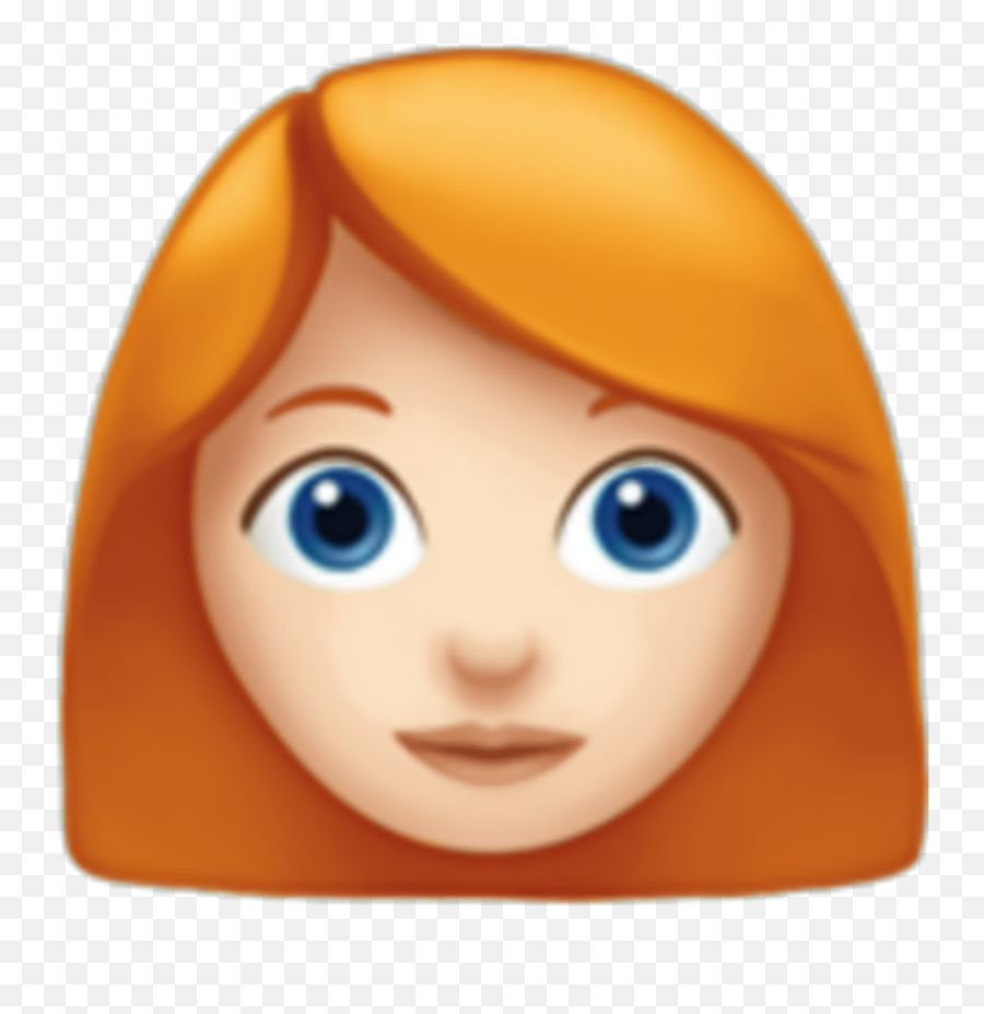 Iphone Ios Emojis Ginger Redhead Girl - Red Hair Girl Emoji,Ios Emojis