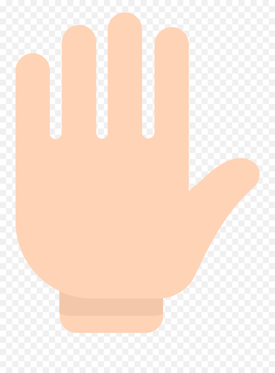 Raised Hand Emoji Clipart - Significado,Hands Up Emoji