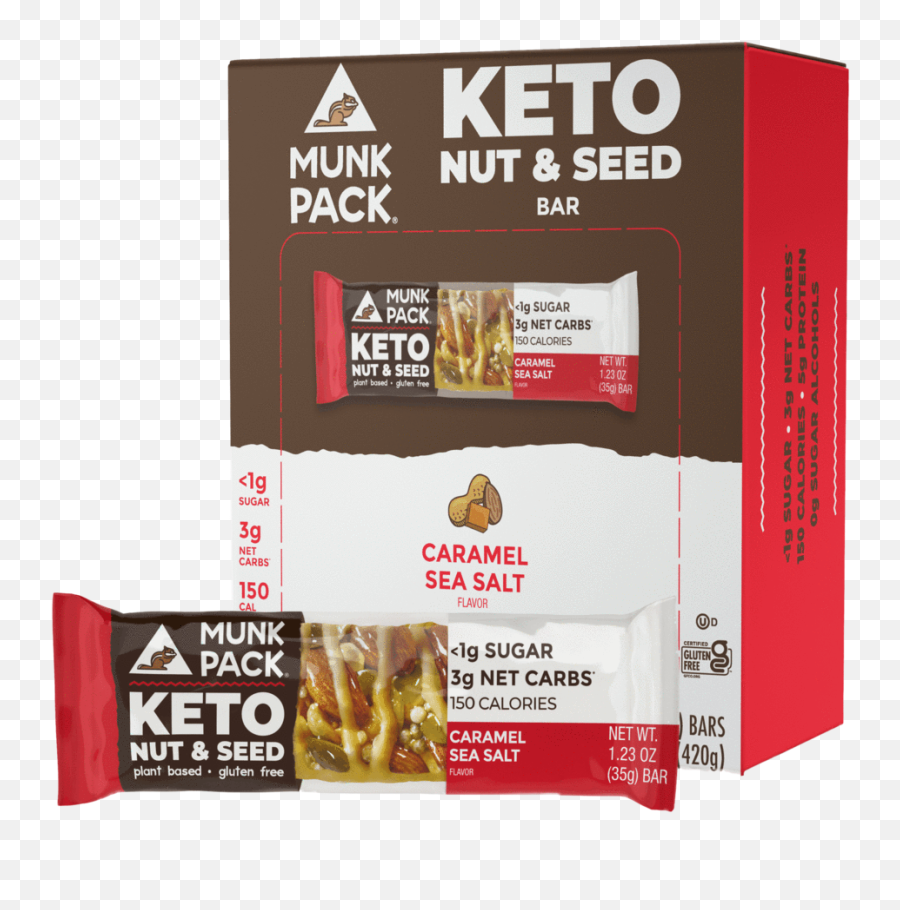 Sea Salt Dark Chocolate Keto Nut U0026 Seed Bars Munk Pack Emoji,Heart Emoticon Peanut Butter Bar
