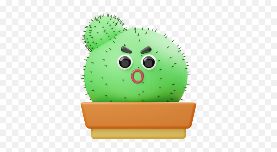 Premium Plants 3d Illustration Pack From Agriculture 3d Emoji,Cartoon Sad Plant Emojis