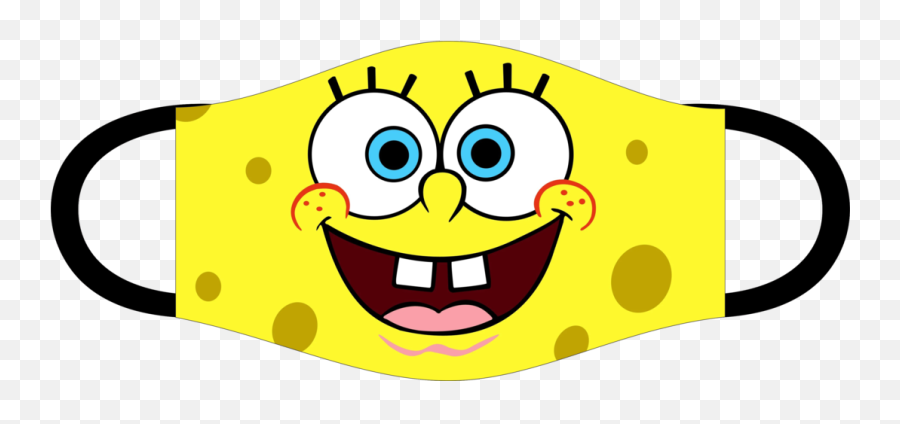 Spongebob Face Mask - Spongebob Squarepants Emoji,Grinch Emoticon