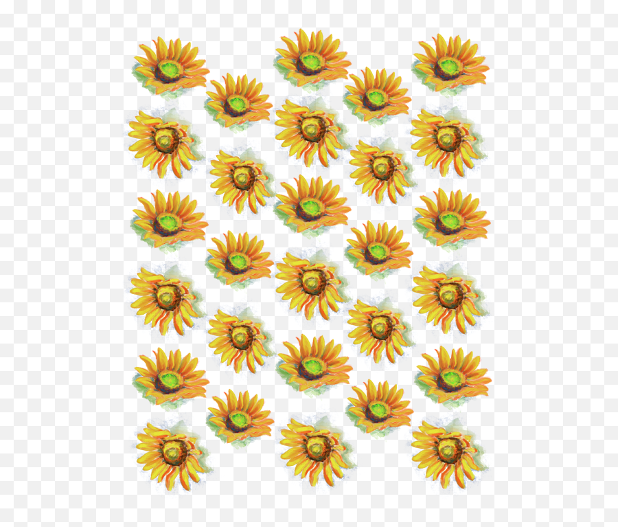Sunflower Pattern 08 Duvet Cover Emoji,Sunflowet Emoji