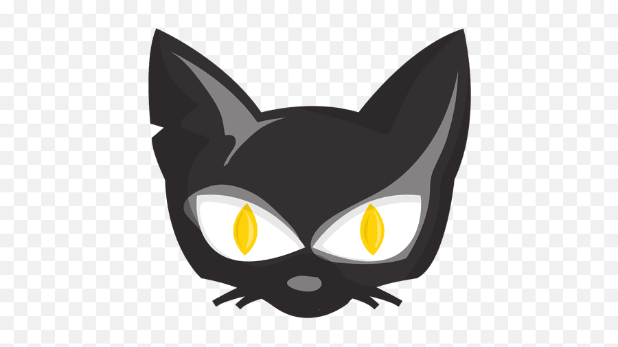 Vector - Halloween Cat Face Cartoon Emoji,Cat Faces Emoticons