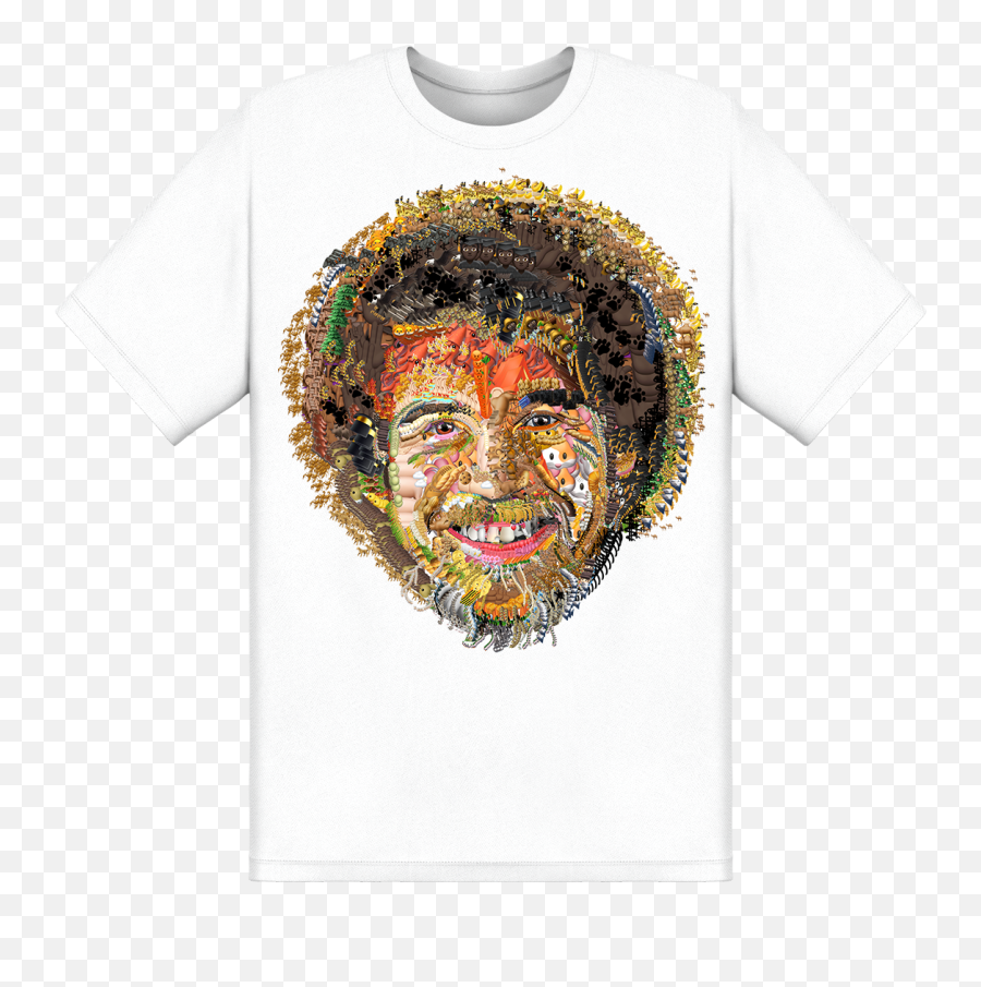 Bob Ross - Short Sleeve Emoji,Bob Ross Emoji