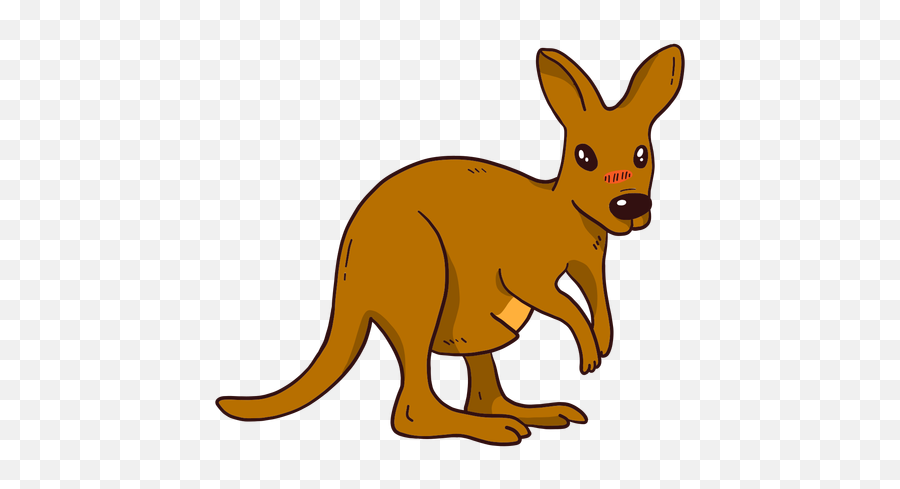 Cute Kangaroo Tail Baby Kangaroo Ear - Canguro Png Emoji,Kangaroo Emoji