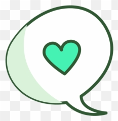 Heart Chat Bubble - Burbuja Love Chat Png Emoji,Chat Bubble Emoji