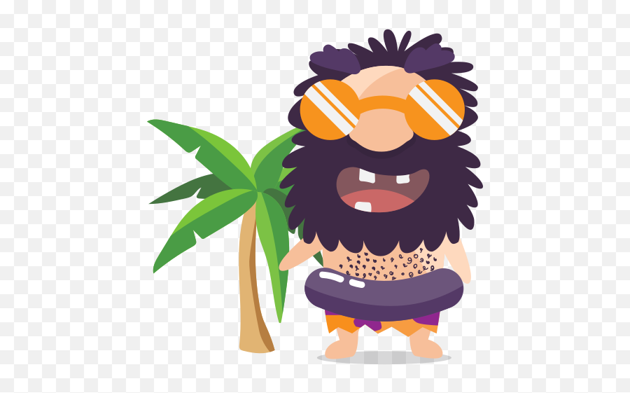 Cave Man Emoticon Emoji Sticker - Cave Emoji,Cave Emoji