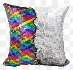 Handmade Personalized Ampersand Name Sequin Pillow Case - Decorative Emoji,Unicorn Emoji Pillow