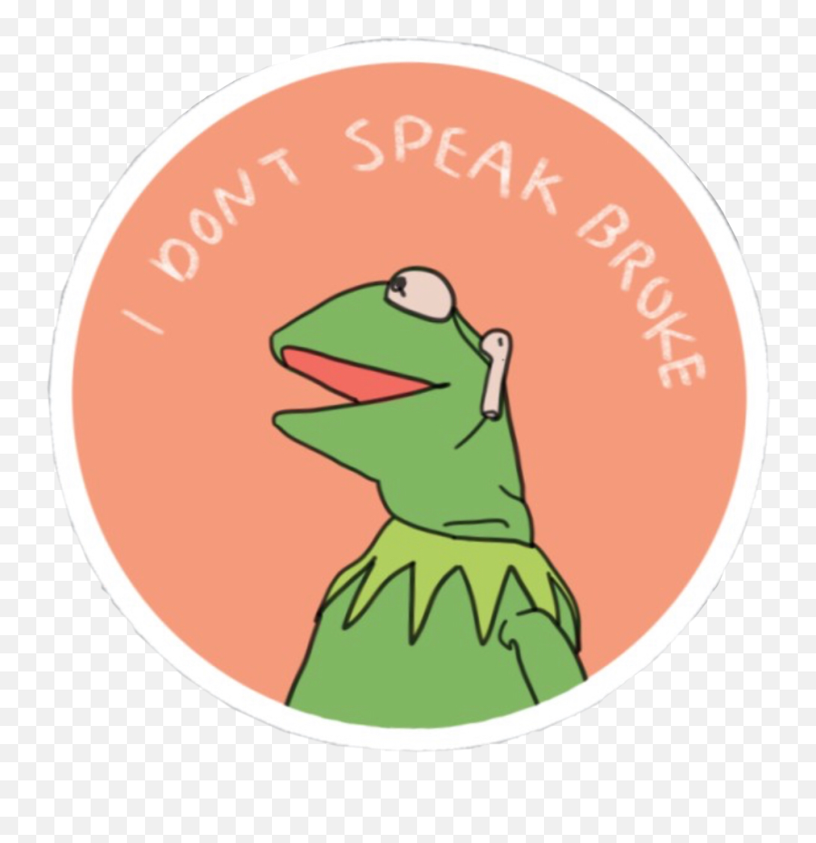 Download Meme Aesthetic Kermit Png U0026 Gif Base - Stickers Redbubble Kermit Stickers Emoji,Kermit Emoticon