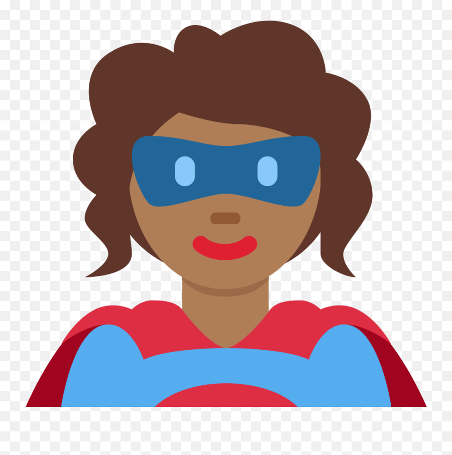 Woman Superhero Emoji With Medium - Superhero,Hero Emoji