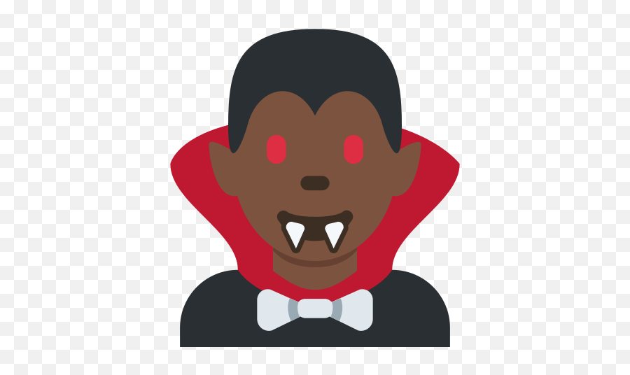 U200d Man Vampire Emoji With Dark Skin Tone Meaning And - Marktbrunnen,Man Emojis
