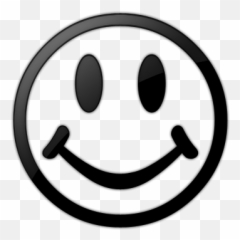 Black And White No Background Png Files - Happy Black And White Logo Emoji,Gingerbread Emoticon