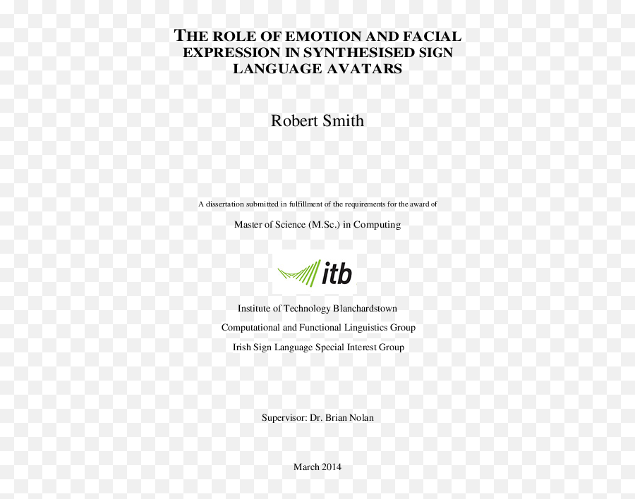 Pdf The Role Of Emotional And Facial Expression In - Institute Of Technology Blanchardstown Emoji,Asl Emotions
