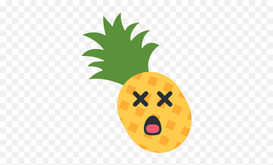 Pineapplemastodonsocial - Mastodon Pineapple Outline Smile Transparent Emoji,Fight Me Emoji