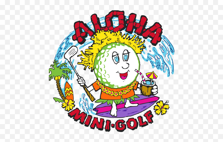 Aloha Minigolf Newest Course On The Grand Strand U2013 Myrtle - Happy Emoji,Emoticon De Videojuego
