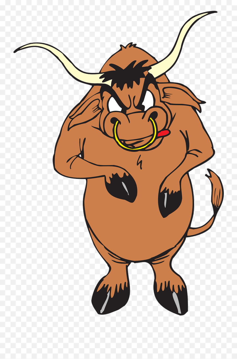 Bull Angry Lips - Free Vector Graphic On Pixabay Bull With Nose Ring Cartoon Emoji,Bull Emoji