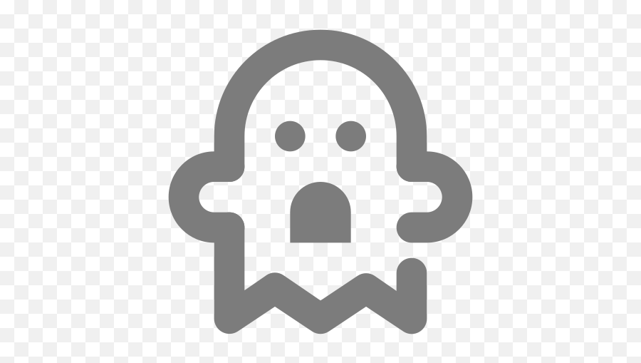 Ghost Halloween Evil Casper Free - Dot Emoji,Knifehand Emoticon