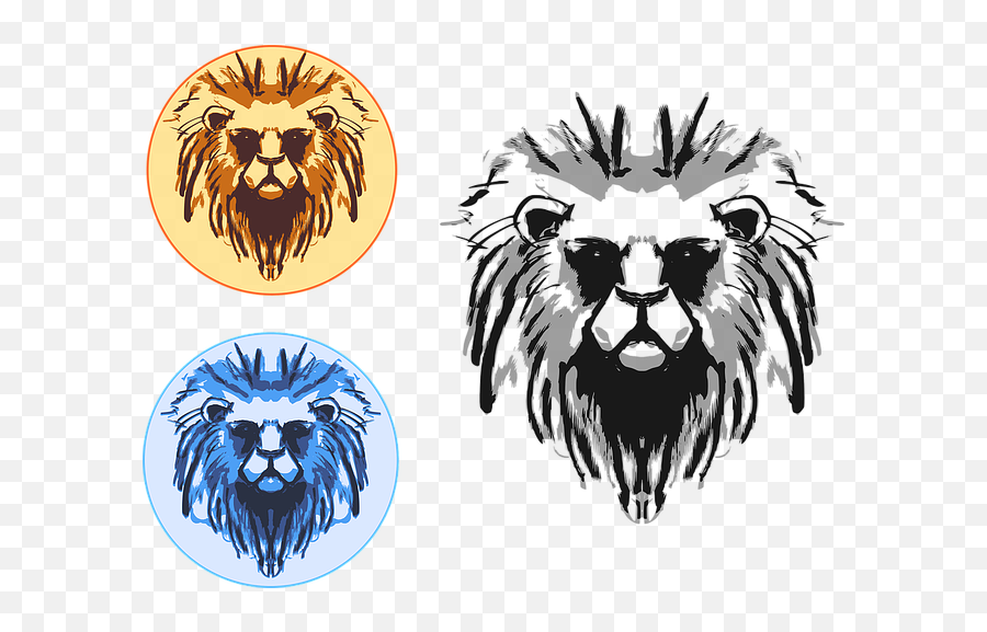 Free Photo Golden Lion Gold Mane Thatch Love Crest Heart - Lion Emoji,Lion Love Emotions Horoscope